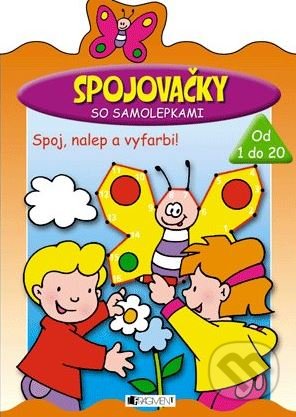 Spojovačky so samolepkami (oranžové) - Samolepky pre deti